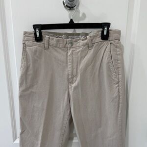Men's Calvin Klein Beige trousers with subtle striping